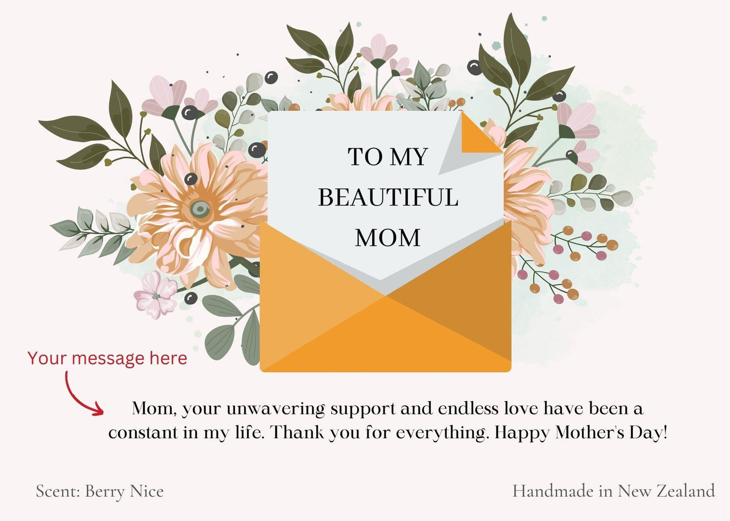 Personalised Letter to Mom Candle - Personalized Gifts - anyengarden