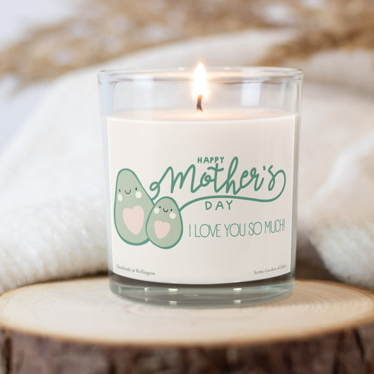 Happy mother's day, gift for mom, unique gift, special gift, MOM, cute, avocado,candle gift,