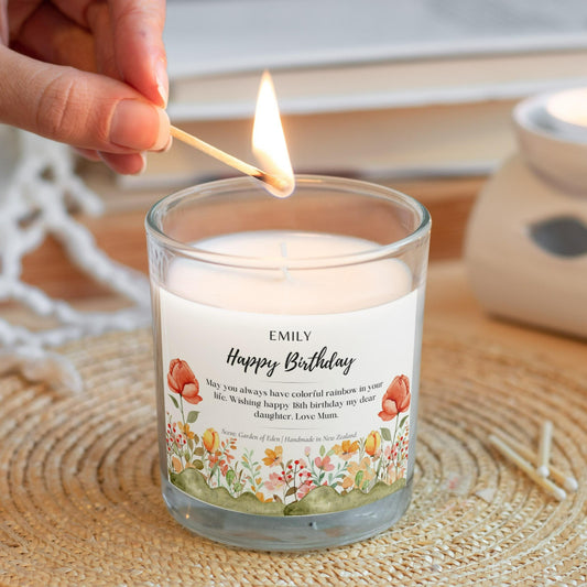 personalized gift, birthday gift, flower gift, candle gift, gift idea, gift for her, gift for best friend