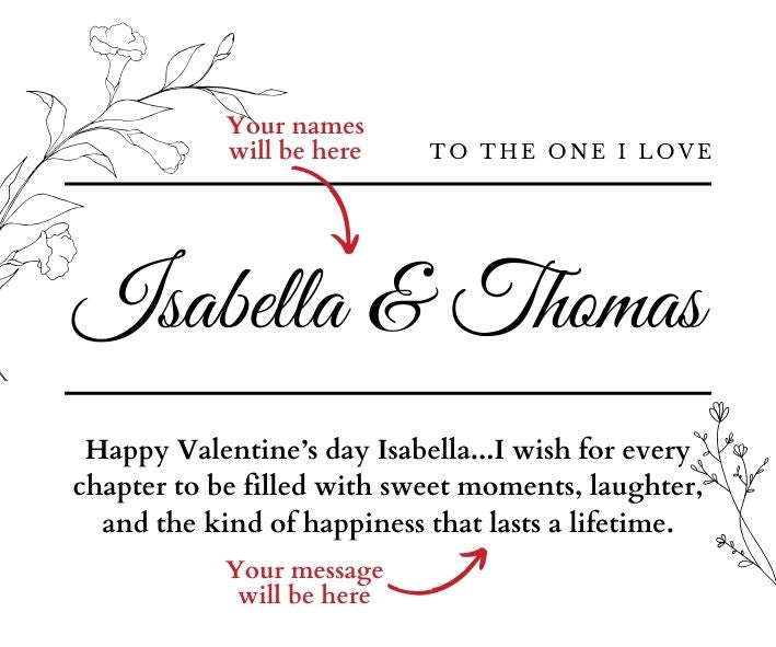 Names Valentine's Day or Birthday Gift for Her Personalized Candle