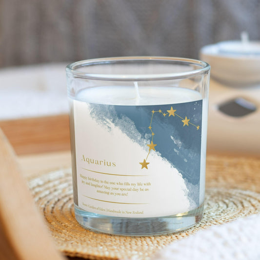 Happy birthday, birthday gift, personalized gift, gift for kid, gift for her, gift for best friend, gift for friend, zodiac, candle, coconut candle