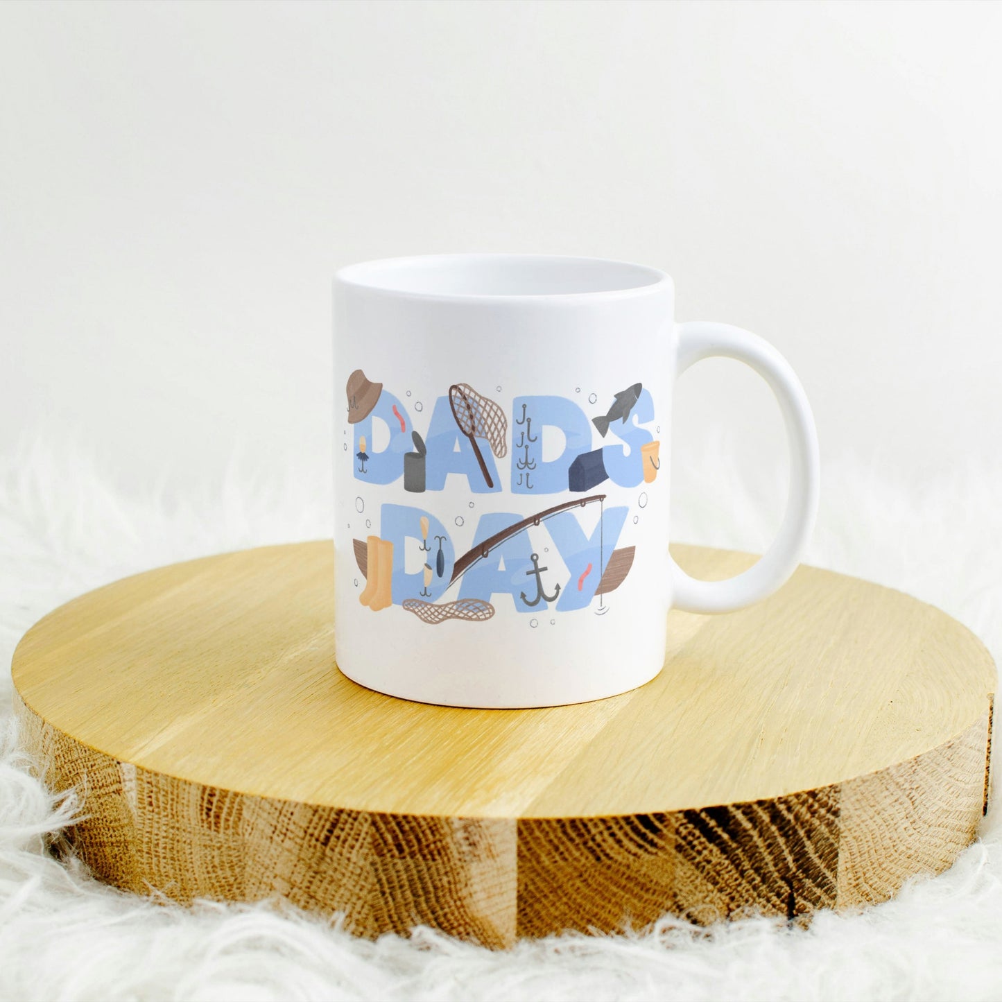 Celebrate Dad’s love for fishing with this DAD DAY mug featuring fishing graphics. Durable ceramic, microwave & dishwasher safe. Perfect Father’s Day gift. dad fishing mug, father’s day fishing gift, fisherman coffee cup for dad, fishing gear mug for fathers, fishing-themed dad mug