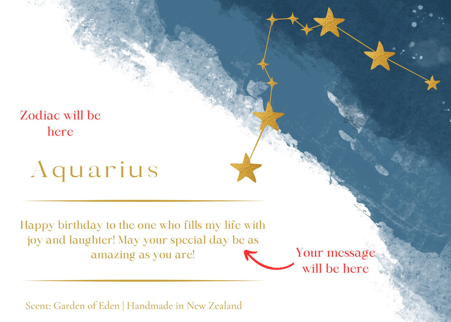 Birthday Gift Personalized Zodiac Horoscope Astrology Candle