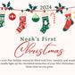 Baby's First Christmas Personalized Christmas Candles