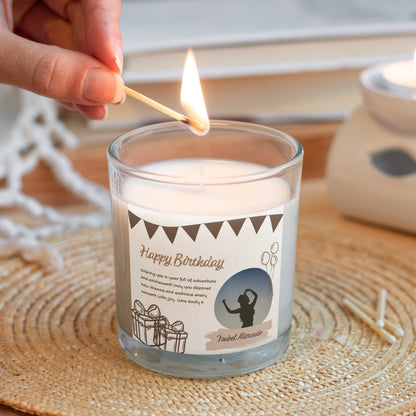 Birthday Gift Personalized Photo Candle