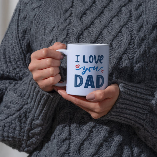i love you dad mug, heartfelt dad gift, father’s day coffee mug, dad appreciation gift, ceramic dad mug
Show Dad your love with this I LOVE YOU DAD mug. Durable ceramic, microwave & dishwasher safe. Perfect Father’s Day, birthday, or any special occasion gift.
