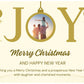 JOY Personalized Photo Christmas Candles