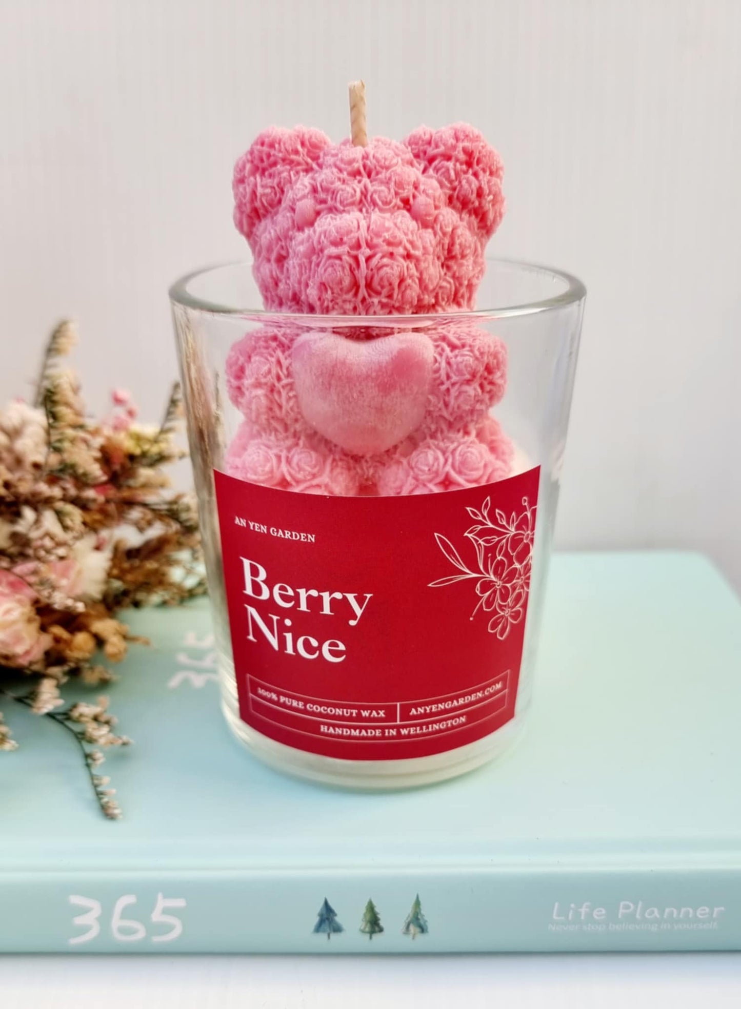 Rose Bear Candle - Berry Nice (Fragrance)