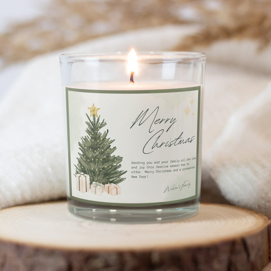 Christmas Tree Personalized Christmas Candles