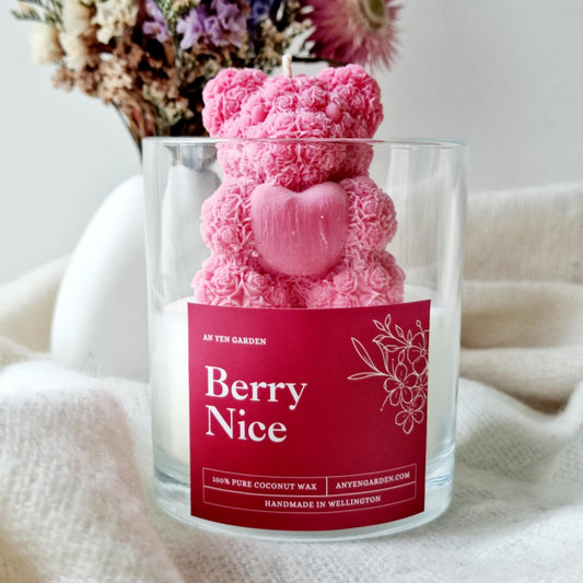 Rose Bear Candle - Berry Nice (Fragrance)