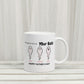 Create a hilarious custom mug “We Used to Live in Your Balls” with kids’ names and sperm icons. funny personalized dad mug, we used to live in your balls mug, custom kids name mug, gag gift for dad, humorous father’s day mug